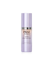 PRAI beauty Ageless Jawline Uplift Serum in a lavender purple bottle with a silver metallic collar, centered on a white background.