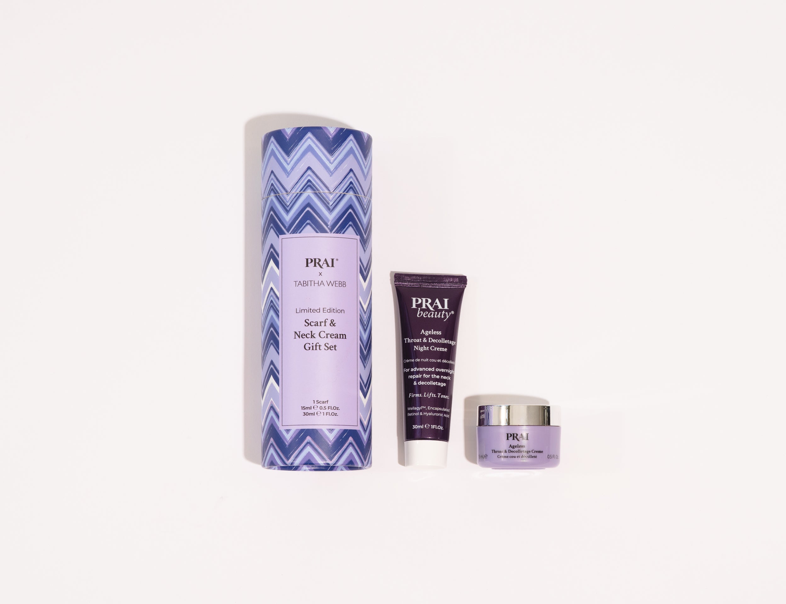 PRAI x Tabitha Webb Scarf & Neck Creme Gift Set