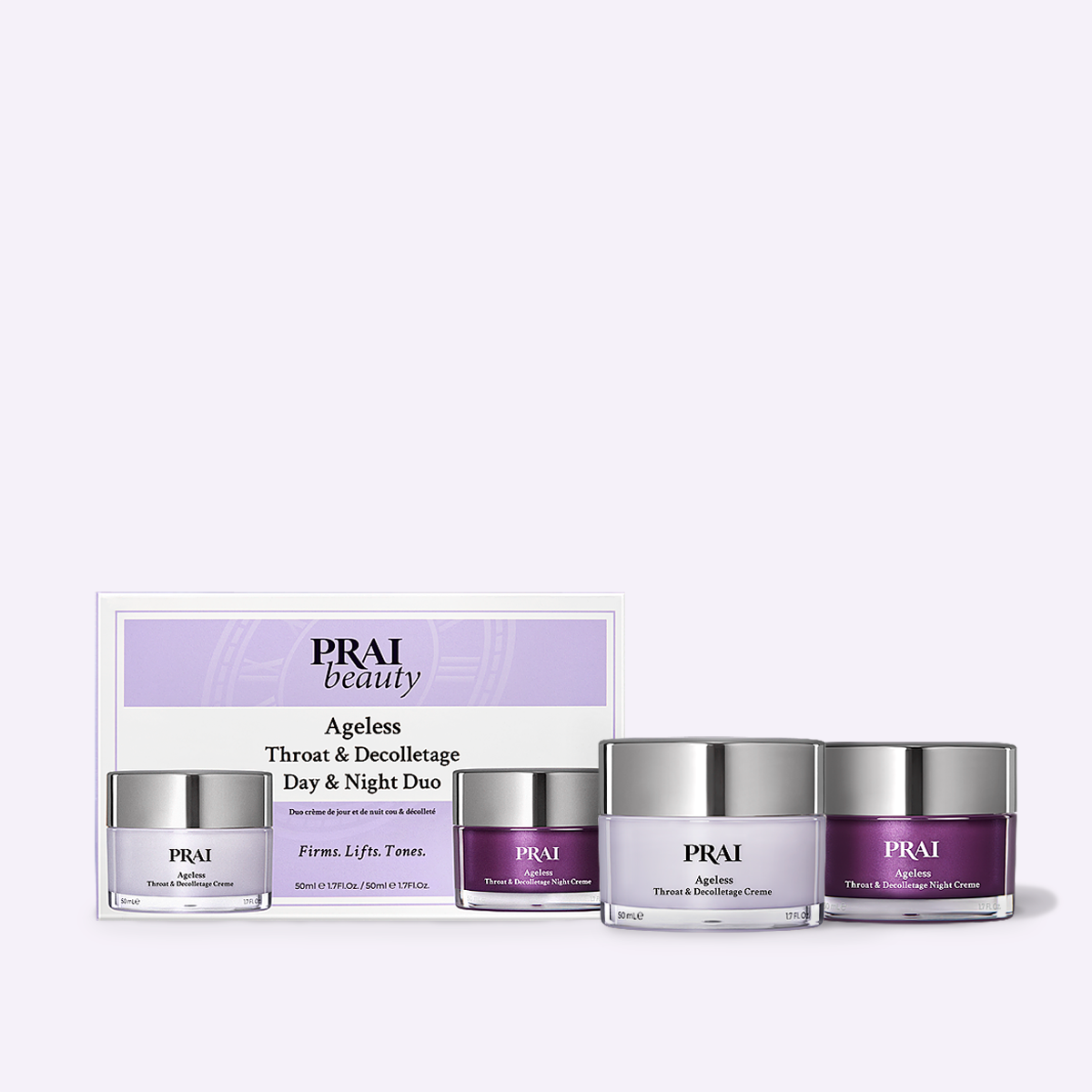 Ageless Throat Day Night Creme Duo